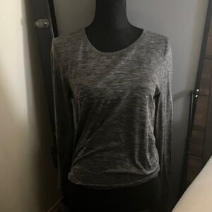 lululemon athletica Charcoal Long Sleeve Top
